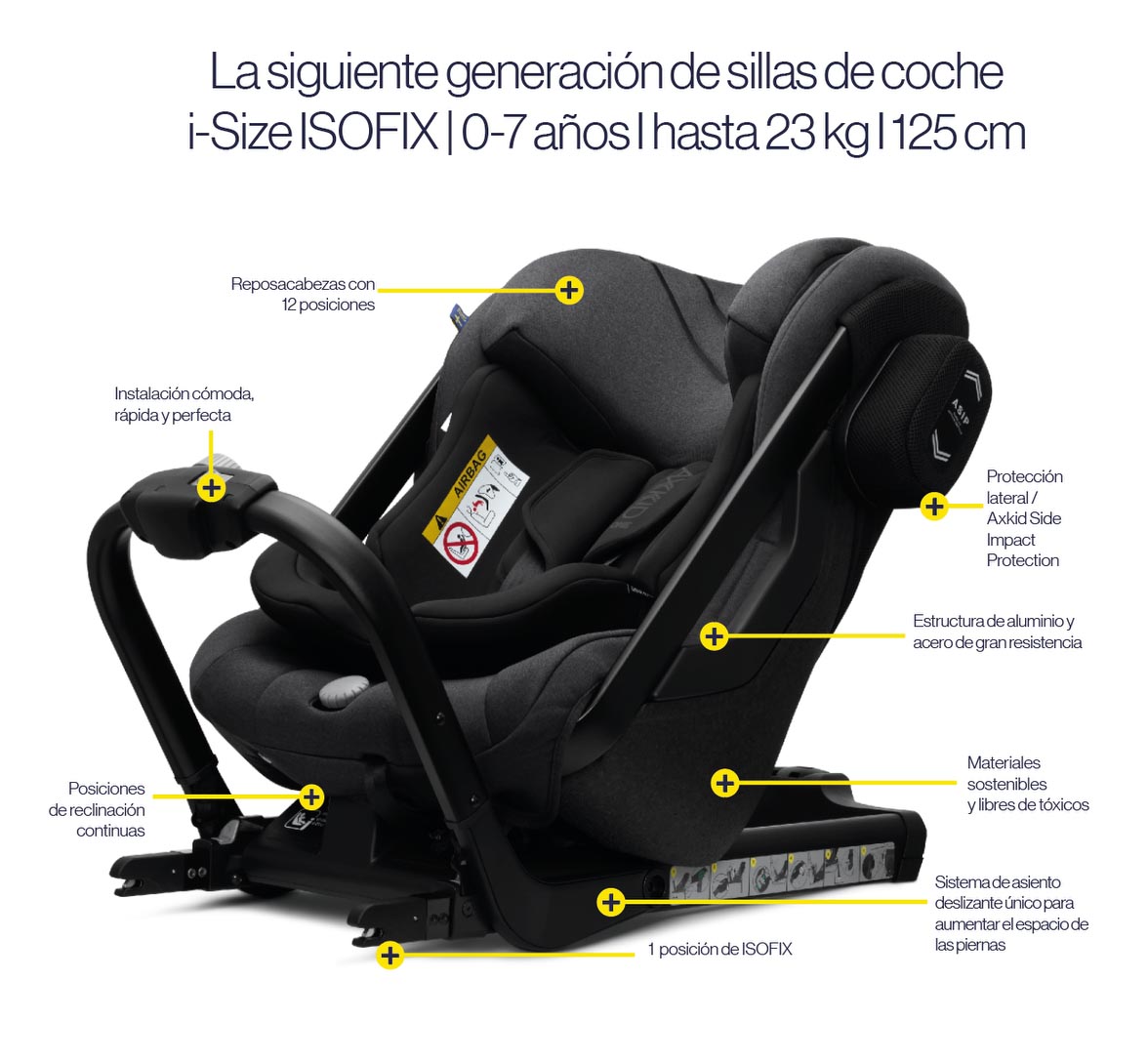 Silla de coche Axkid One I-Size hasta 125 cm o 23 kg 